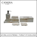 white Imitation horn bathroom sets for luxury hotel